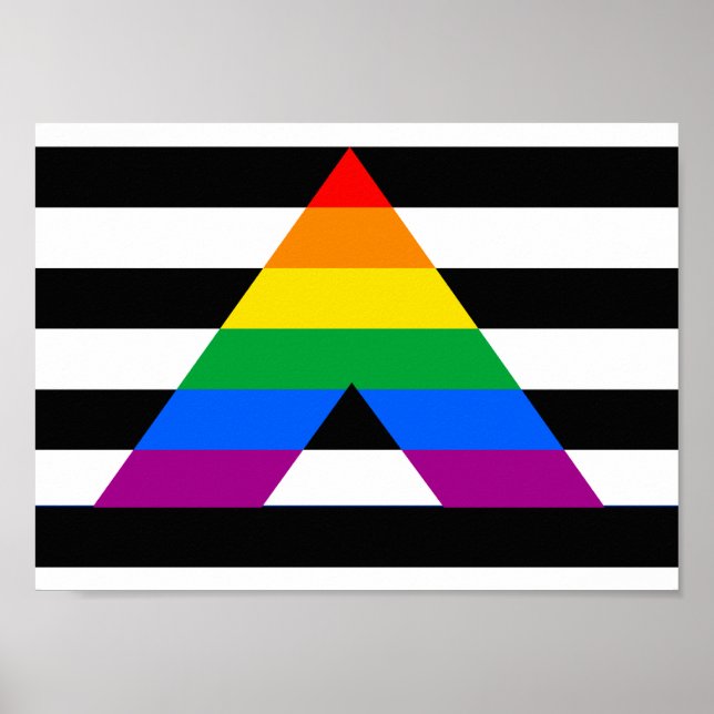 Póster Hetero Ally Pride (Frente)