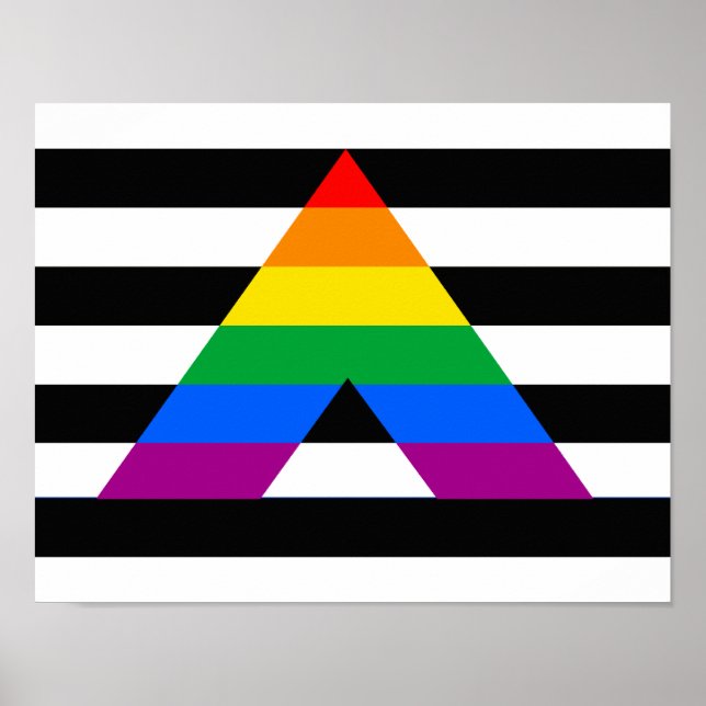 Poster Hetero Ally Pride (Frente)