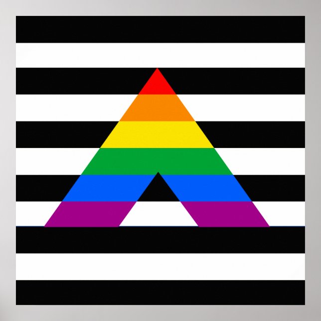 Poster Hetero Ally Pride (Frente)