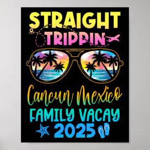 Poster Hetero Cancún Mexico Family Vacay 2025