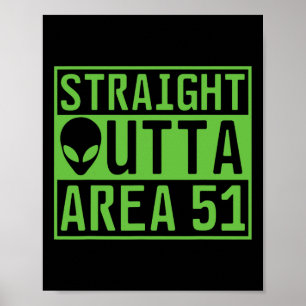 Poster Hetero Fora Da Área 51 Alienígena Ufo Caça