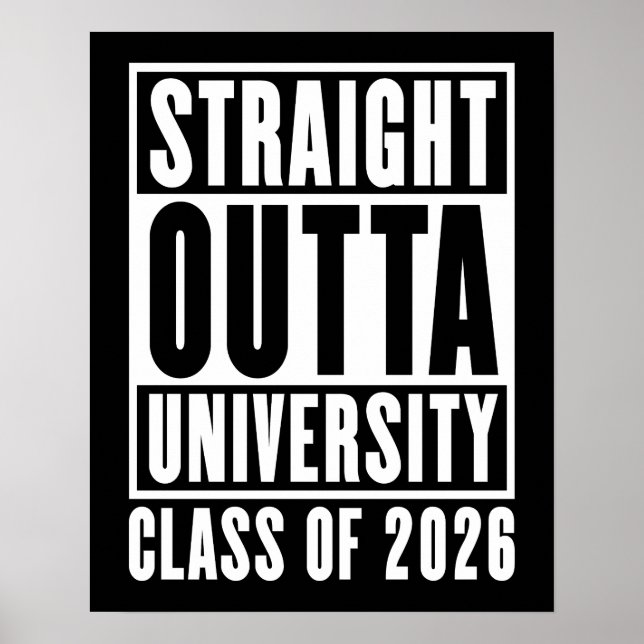 Poster Hetero fora da classe universitária de 2026 (Frente)