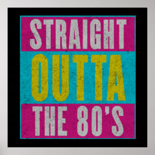 Poster Hetero Fora Do Retro Da Vintage Do anos 80