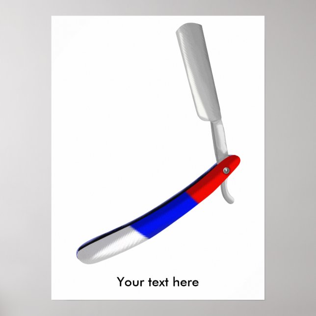 Póster Hetero Razor Barbers Compra Cores (Frente)