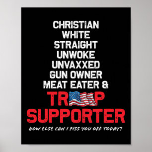 Poster Hetero Republicano Republicano não vaxxado de Trum