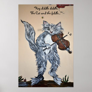 Poster "Hey, Diddle Diddle, o gato e o violino "