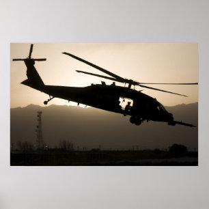 Póster HH-60 pavimentam o falcão