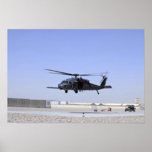 Poster HH-60G Pave Hawk decolando de Camp Bastio