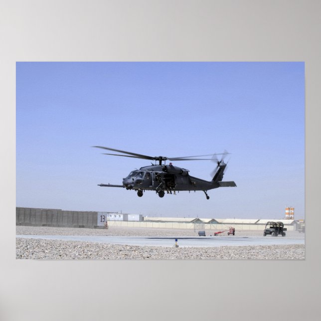 Poster HH-60G Pave Hawk decolando de Camp Bastio (Frente)