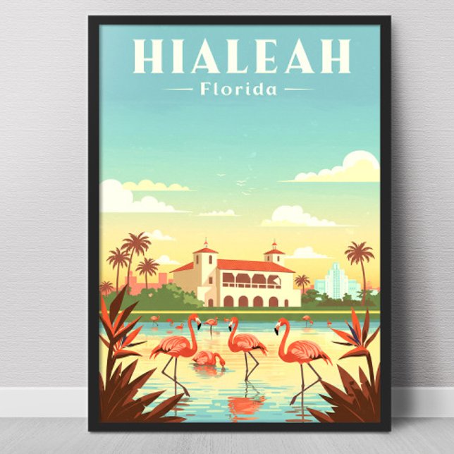 Poster Hialeah Flórida Antiga (Criador carregado)