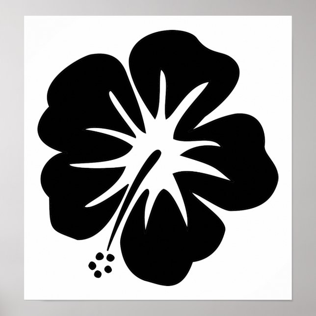 Poster Hibiscus Modelo (Frente)