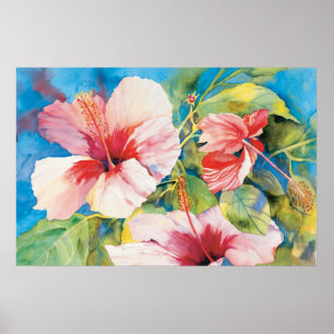 Póster Hibiscus Triad