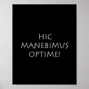 Poster Hic manebimus optime