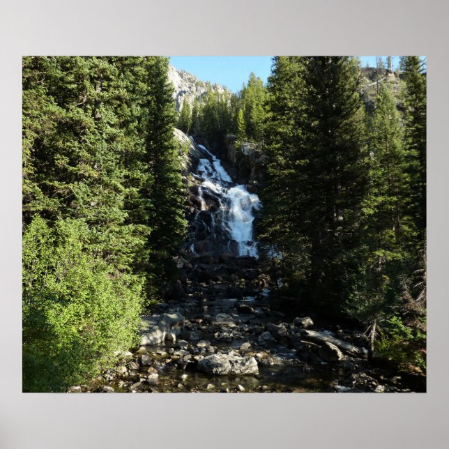 Póster Hidden Falls no Parque Nacional Grand Teton (Frente)