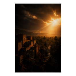 Póster Hidden Oasis Fortress Poster