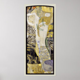 Poster Hidra (serpentes de água I) por Gustav Klimt
