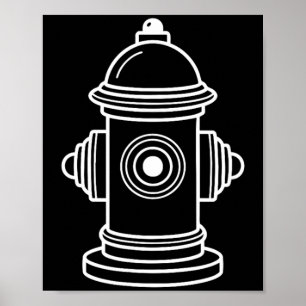 Poster Hidrante Bombeiro Preguiçoso Dia das Bruxas