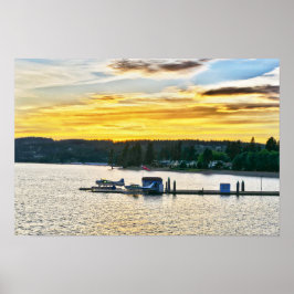 Poster Hidroaviões no Lago Coeur d'Alene, Idaho