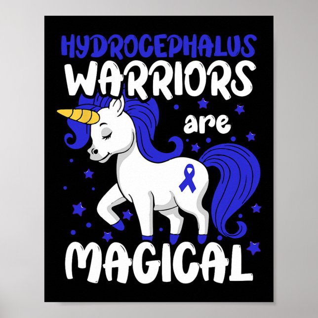 Poster Hidrocefalia Hidrocefalia Azul do Guerreiro (Frente)