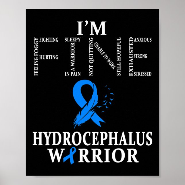 Poster Hidrocephalus Warrior, estou bem (Frente)