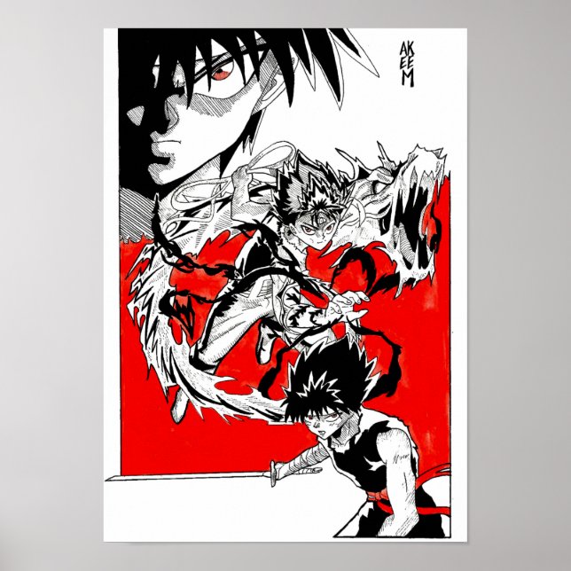 Poster Hiei fanart @Akeemakart (Frente)