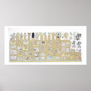 Poster Hieroglifos mexicanos, de "Vues des Cordillieres