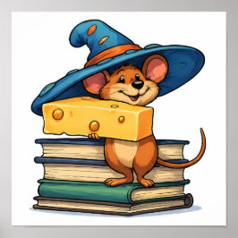 Poster High-Contrast Pop Art: Mirthful Mouse