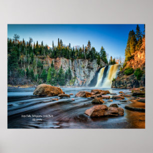 Poster High Falls, Parque Tettegouche, Minnesota