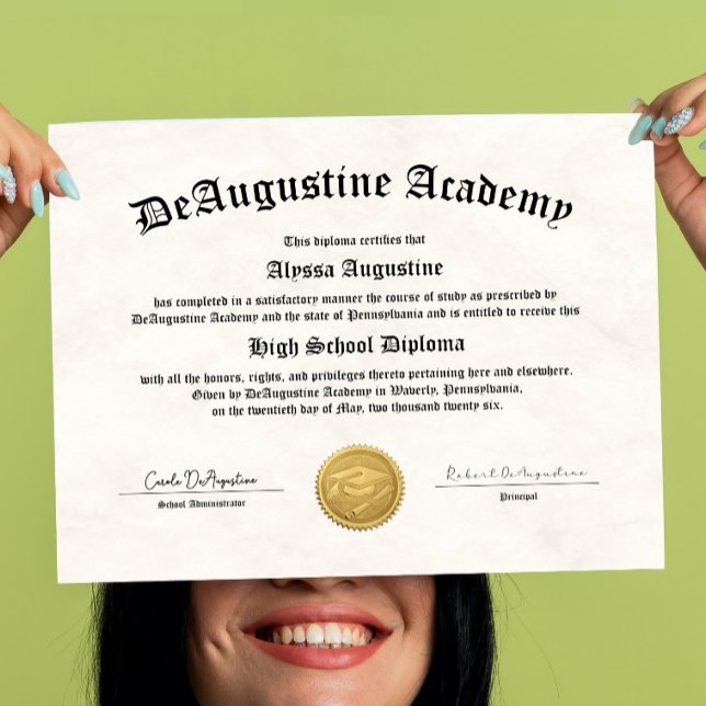 Poster High School Diploma for Homeschool (Criador carregado)