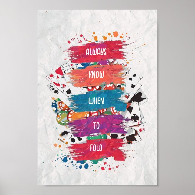 Poster "High Stakes Splash" ou "Explosão de Tinta no Cass (Frente)