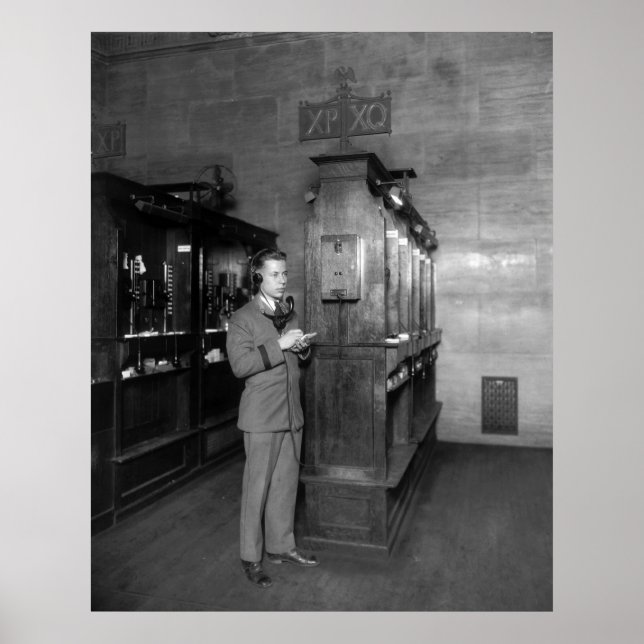 Póster High Tech on Wall Street, 1928 (Frente)