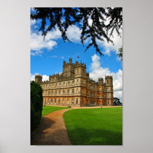 Poster Highclere Castle Downton Abbey Inglaterra