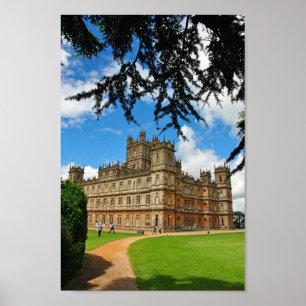Poster Highclere Castle Downton Abbey Inglaterra