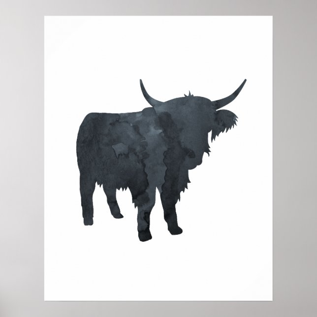 Poster Highland Cattle (Frente)