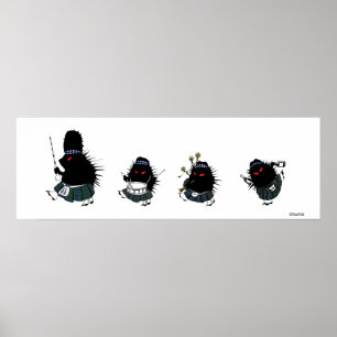 Póster Highland Hedgehogs