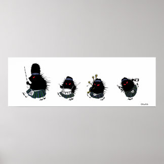 Póster Highland Hedgehogs