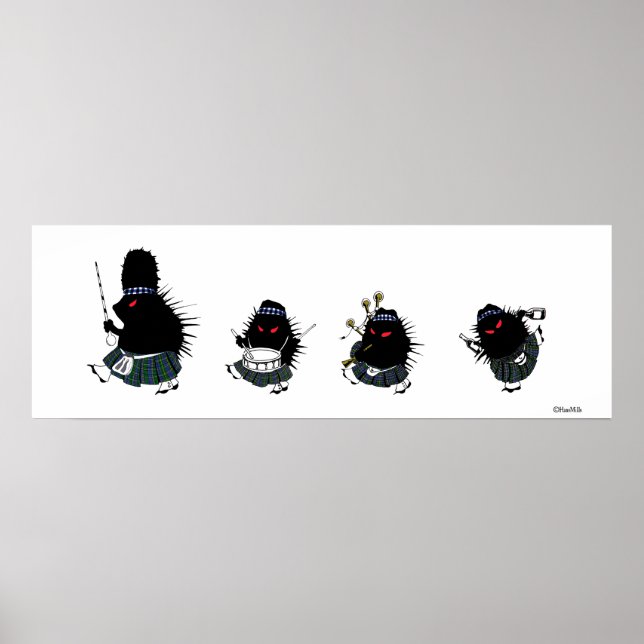 Póster Highland Hedgehogs (Frente)