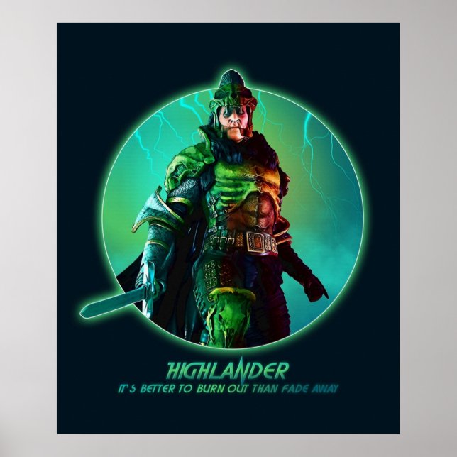 Poster Highlander Kurgan (Frente)