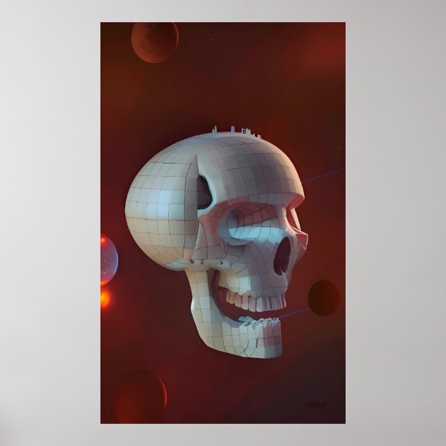 Poster Highrise Living on Skull Asteroid 42-C (Frente)