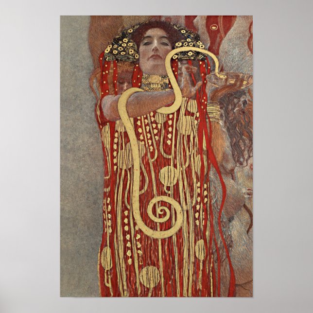 Poster Higieia de Gustav Klimt (Frente)