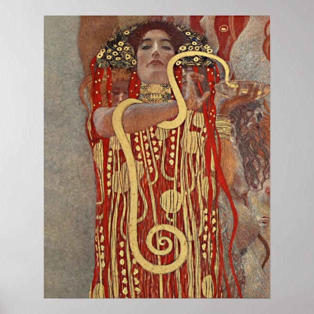 Poster Higieia de Gustav Klimt (Frente)