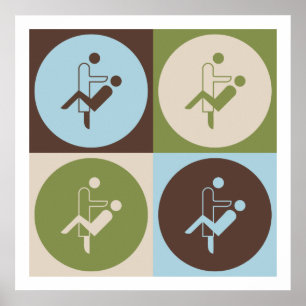 Poster Higiene Dental de pop Art