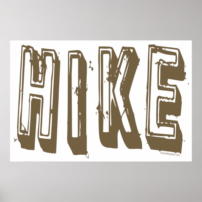 Poster Hike, Hiker, Caminho (Frente)