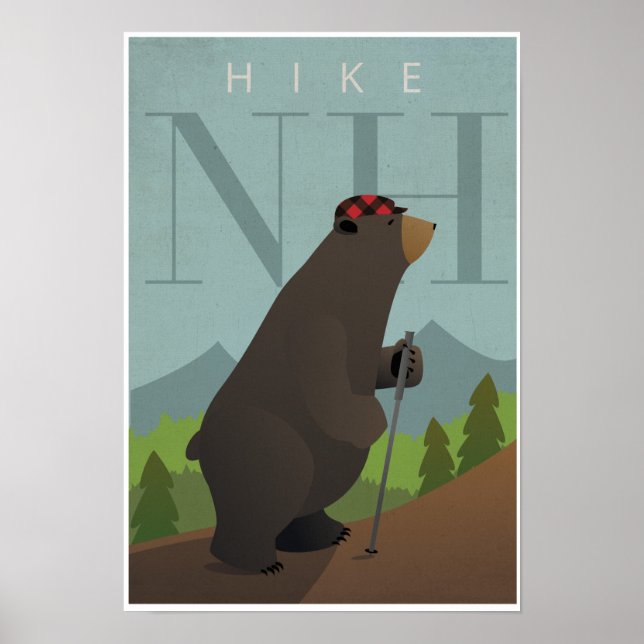 Póster Hike New Hampshire (Frente)