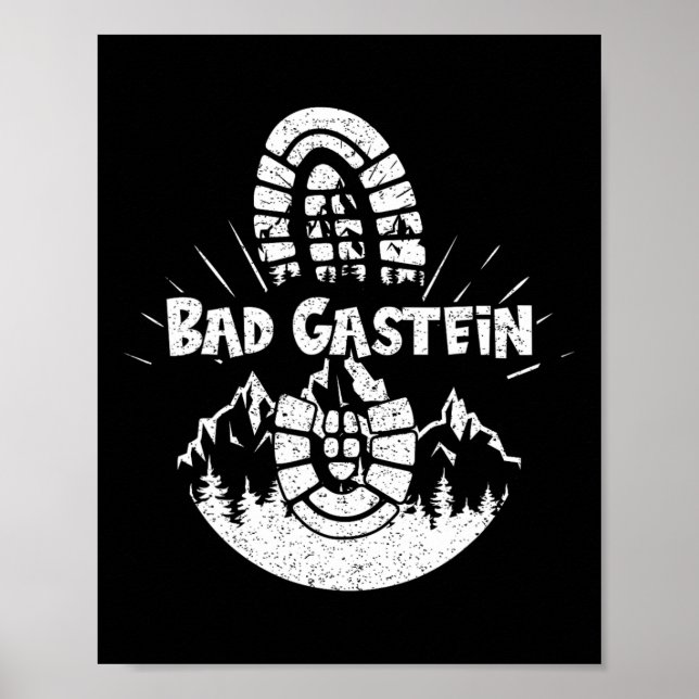 Poster Hiker Bad Gastein Sheimerburger Land Austria Vacat (Frente)