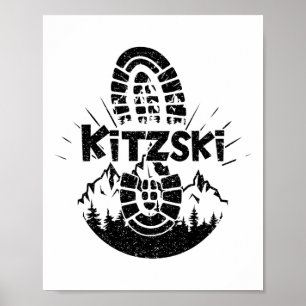 Poster Hiker Kitzski Tyrol Áustria Vacinação