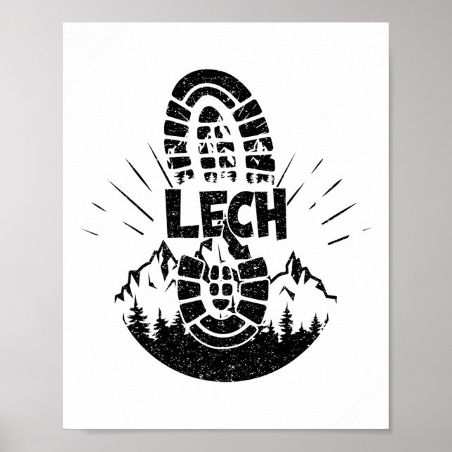 Poster Hiker Lech Vorarlberg Áustria Férias (Frente)