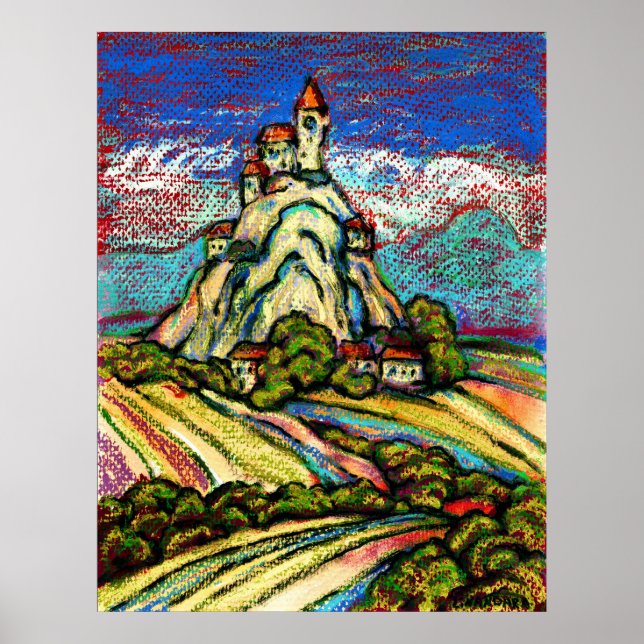 Poster Hill Castle Fantasy (Frente)