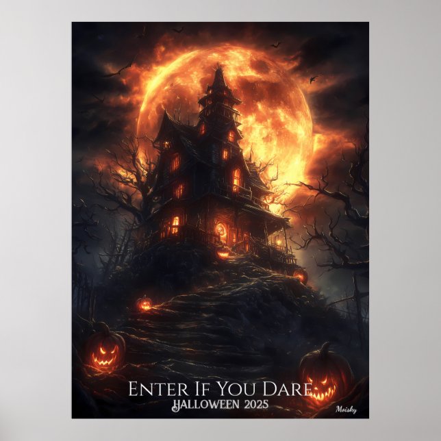 Poster Hill of the Haunted Moon Halloween (Frente)