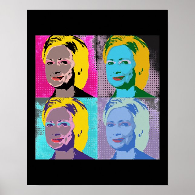 Poster HILLARY 2016 Pop Art - copy (Frente)